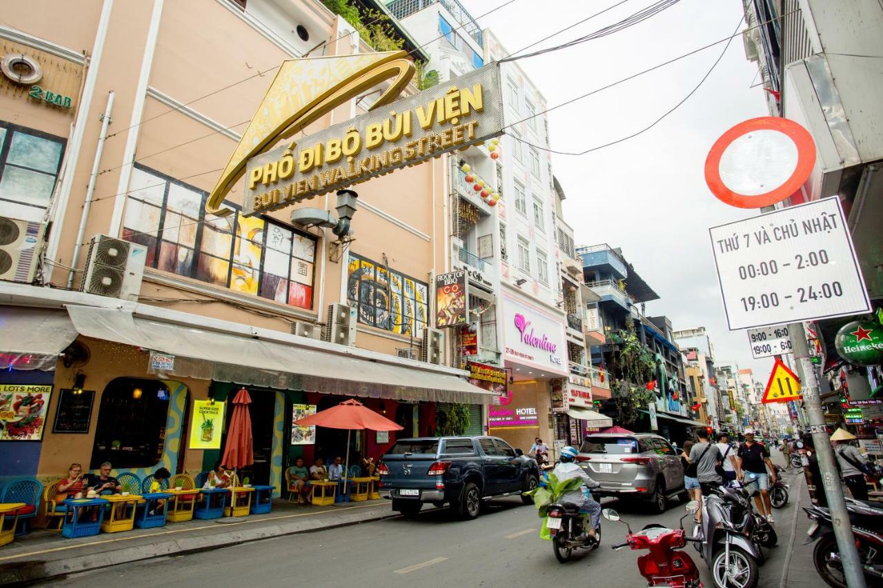 הו צ'י מין סיטי Valentine Hotel Saigon - Bui Vien Street מראה חיצוני תמונה